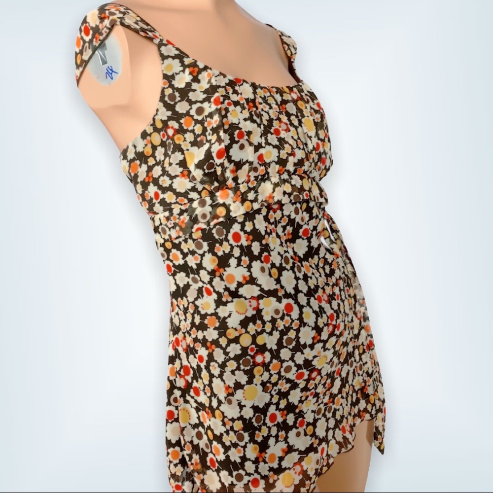 Fashion Bug camisole flower top Large